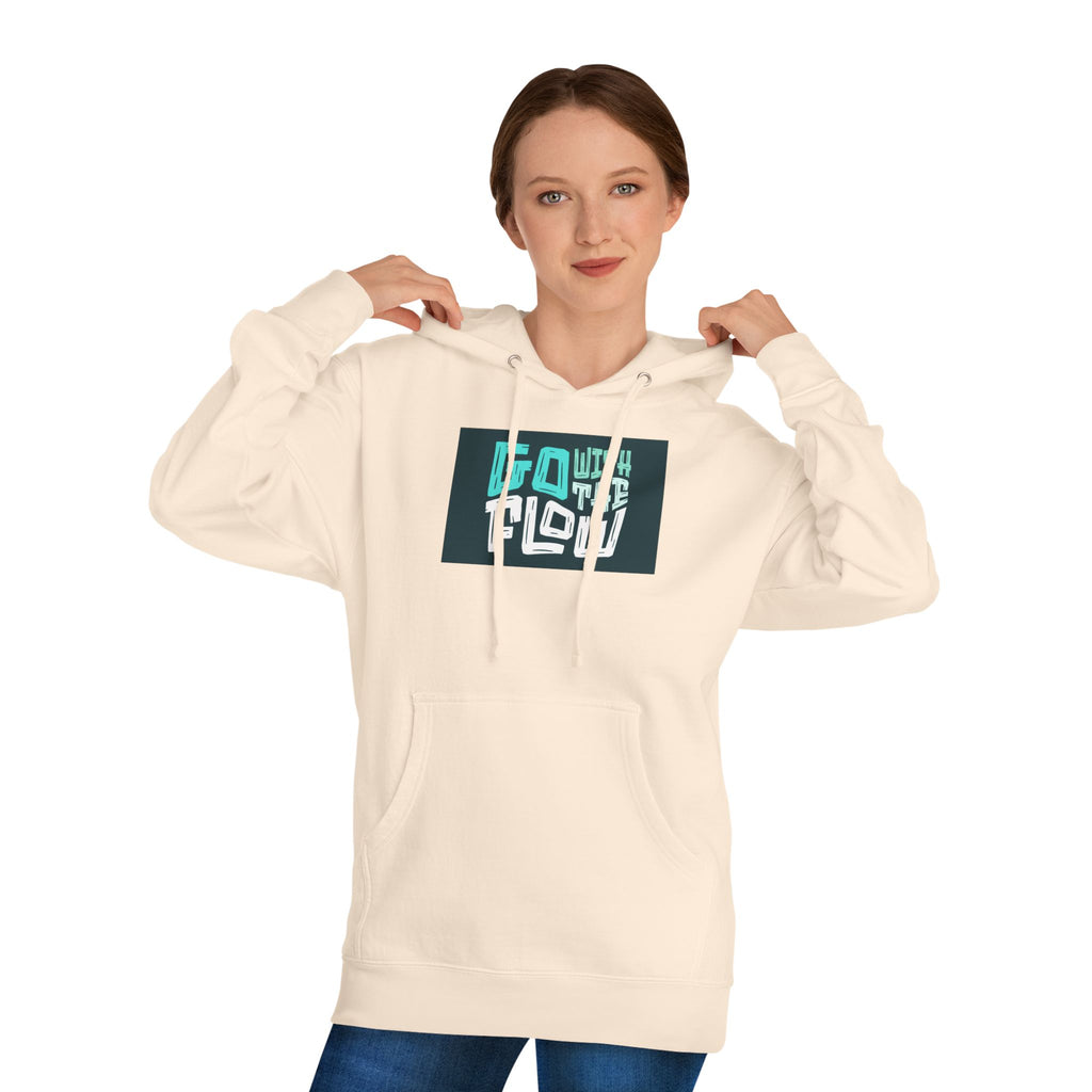 Go With The Flow Hoodie – Graphic Relaxed-Fit Pullover- Lane Seven LS 14001