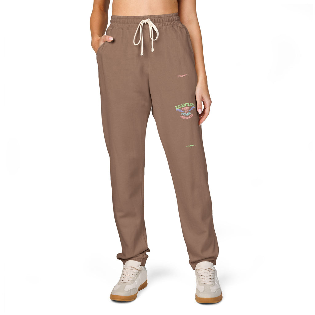 Charcoal 'Good Vibes' Graphic Sweatpants — Cozy Streetwear Joggers - Comfort Colors 1469