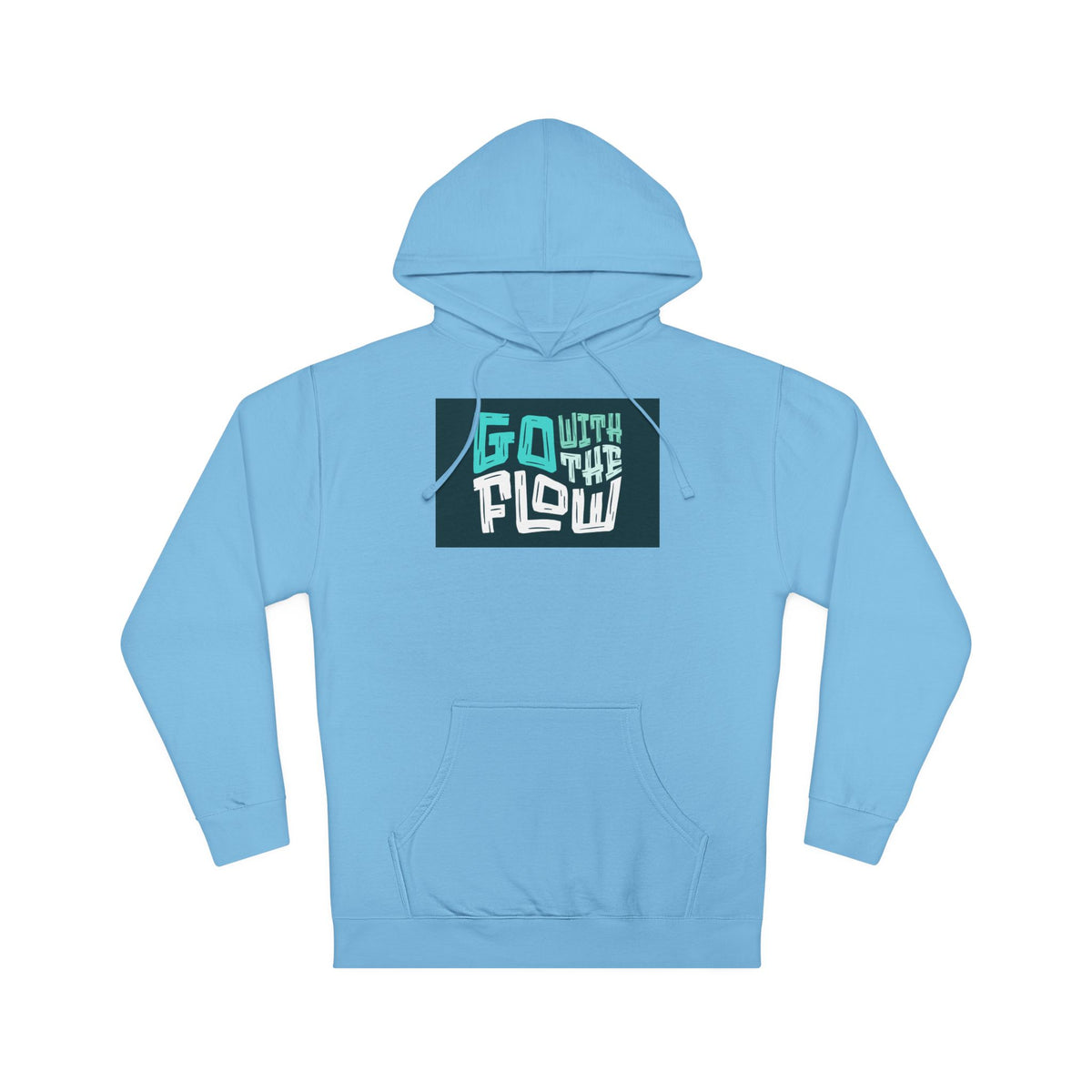 Go With The Flow Hoodie – Graphic Relaxed-Fit Pullover- Lane Seven LS 14001