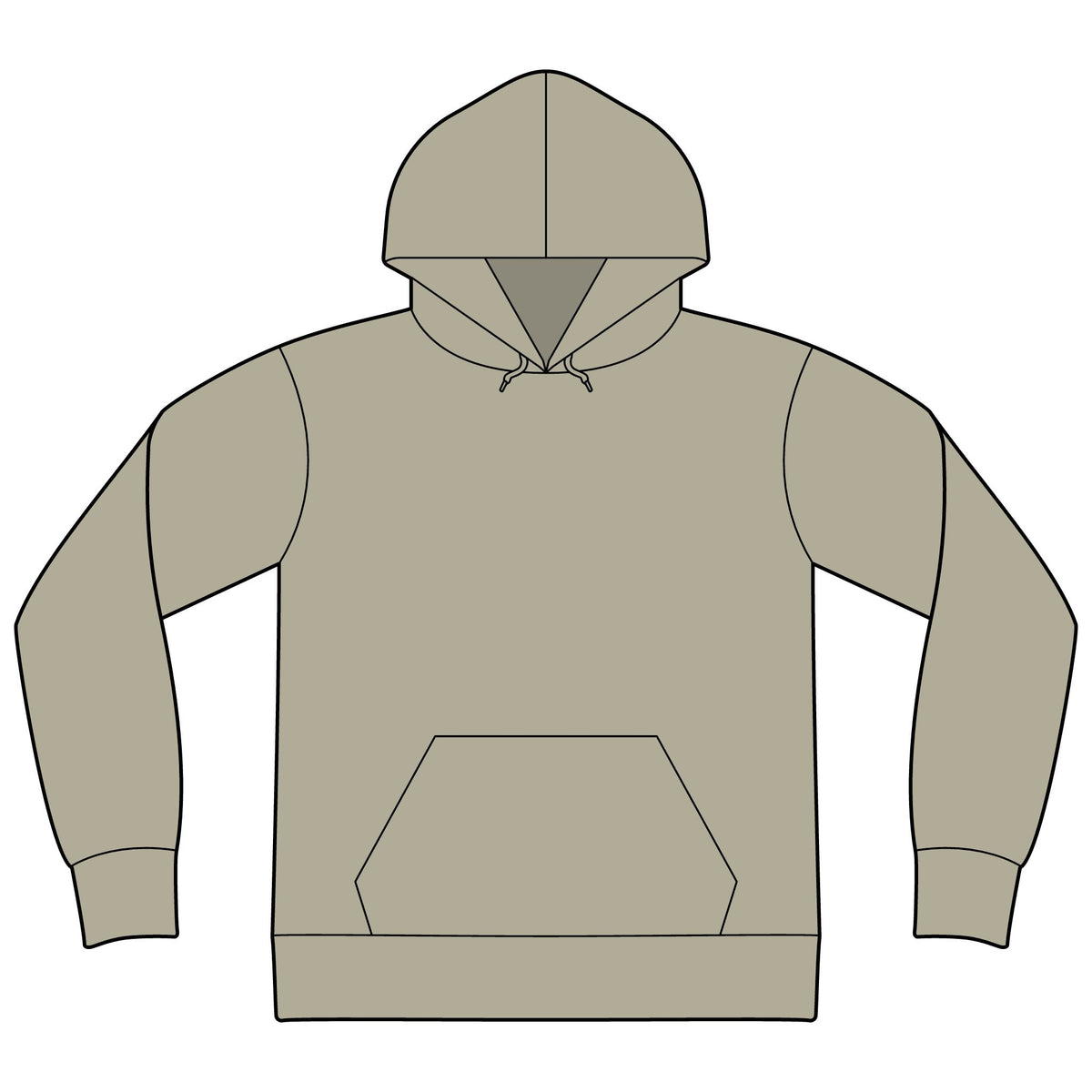 Express Yourself Hoodie — Minimal Center-Print Fleece Pullover