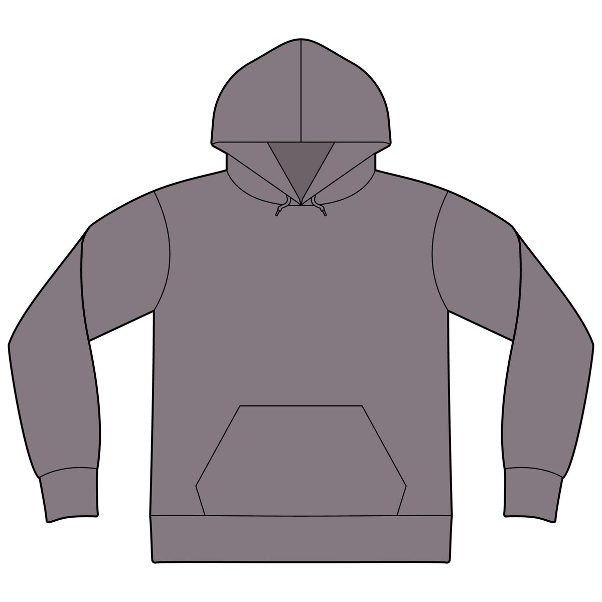 Express Yourself Hoodie — Minimal Center-Print Fleece Pullover