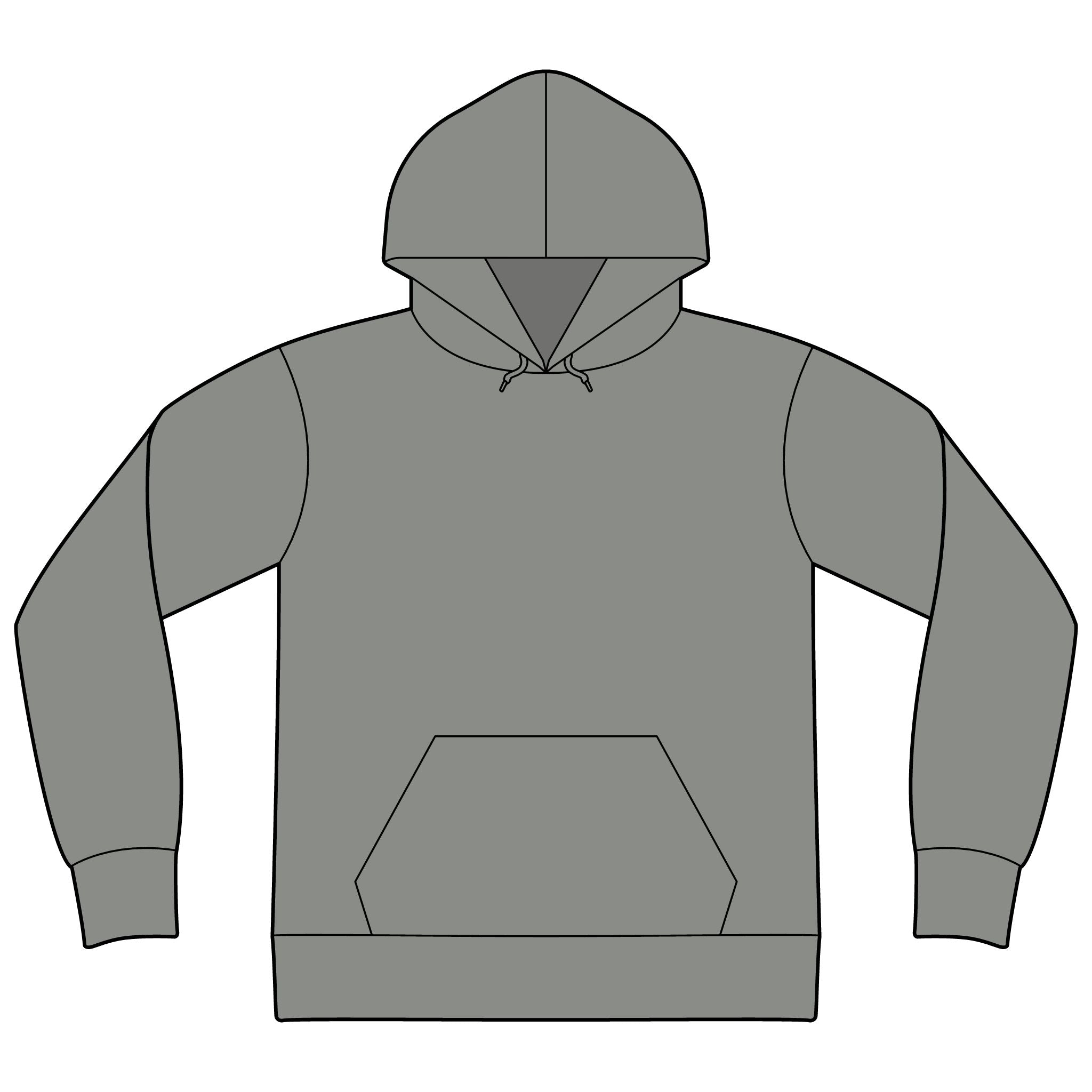 Express Yourself Hoodie — Minimal Center-Print Fleece Pullover