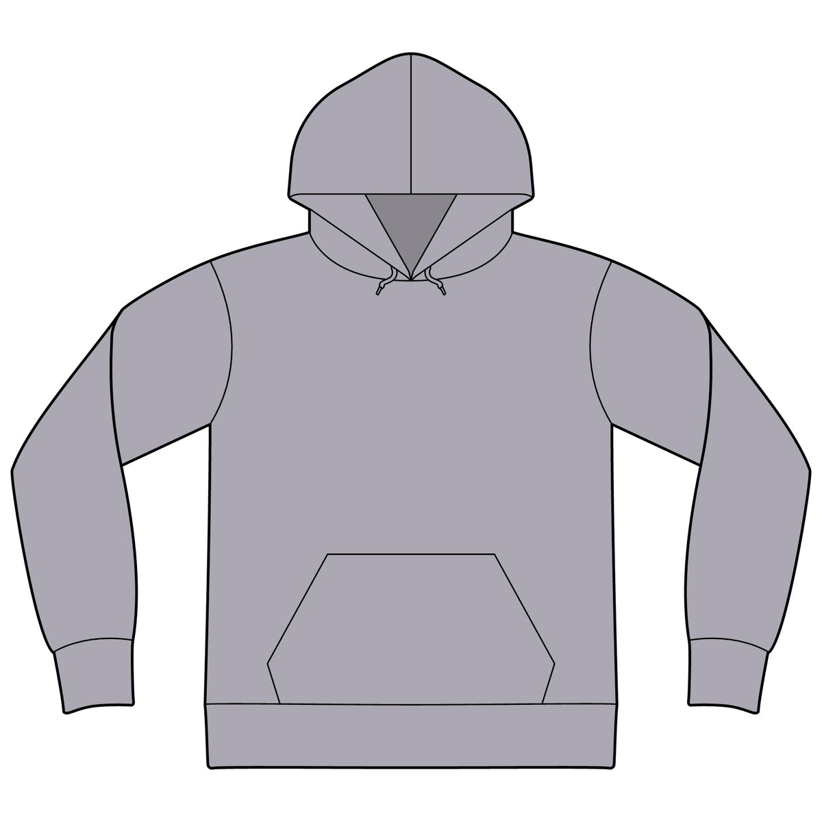 Express Yourself Hoodie — Minimal Center-Print Fleece Pullover