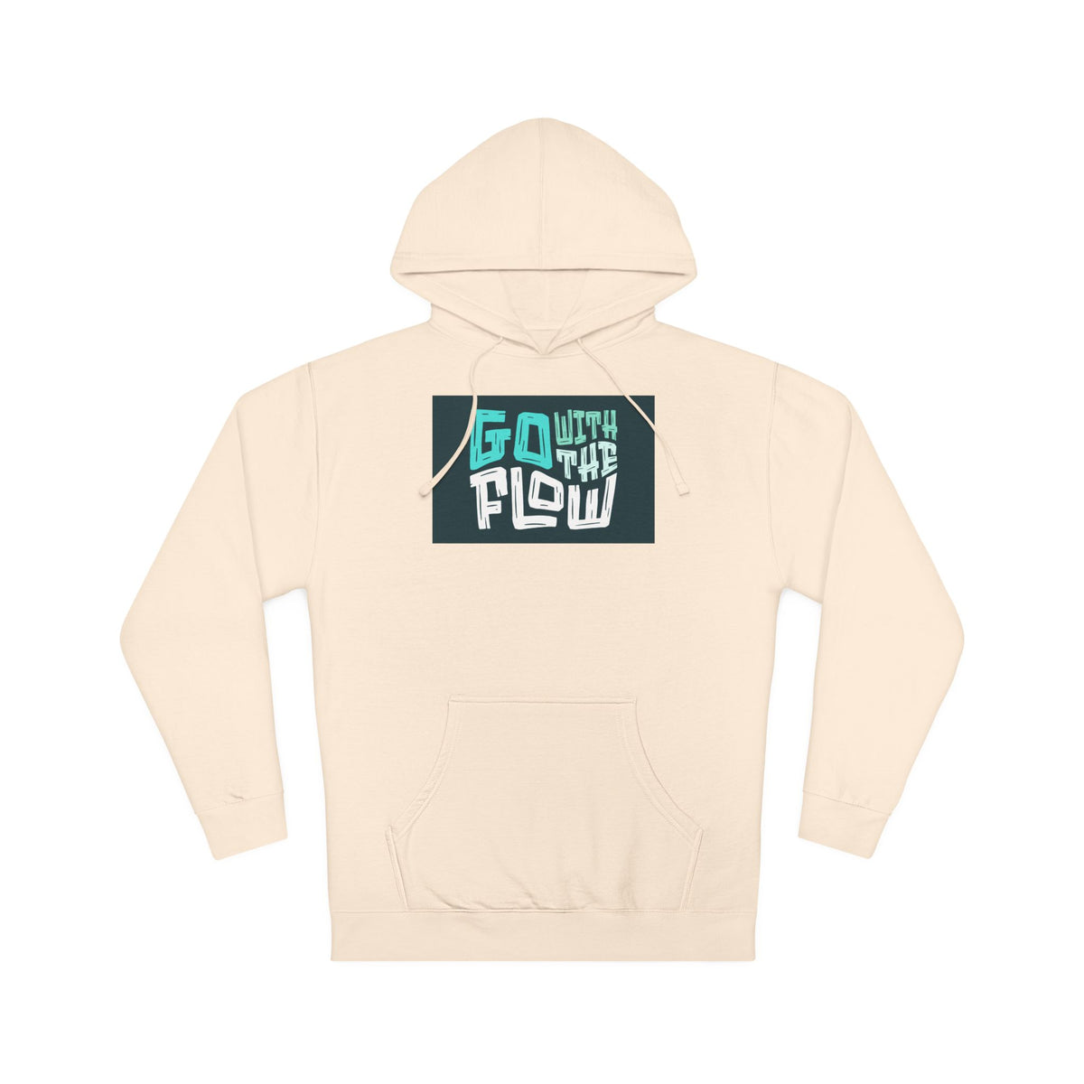 Go With The Flow Hoodie – Graphic Relaxed-Fit Pullover- Lane Seven LS 14001