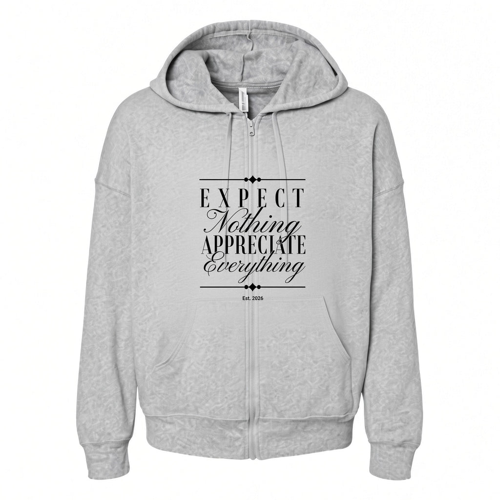 Classic Full-Zip Unisex Hoodie — Sponge Fleece Sweatshirt - Bella + Canvas 3759
