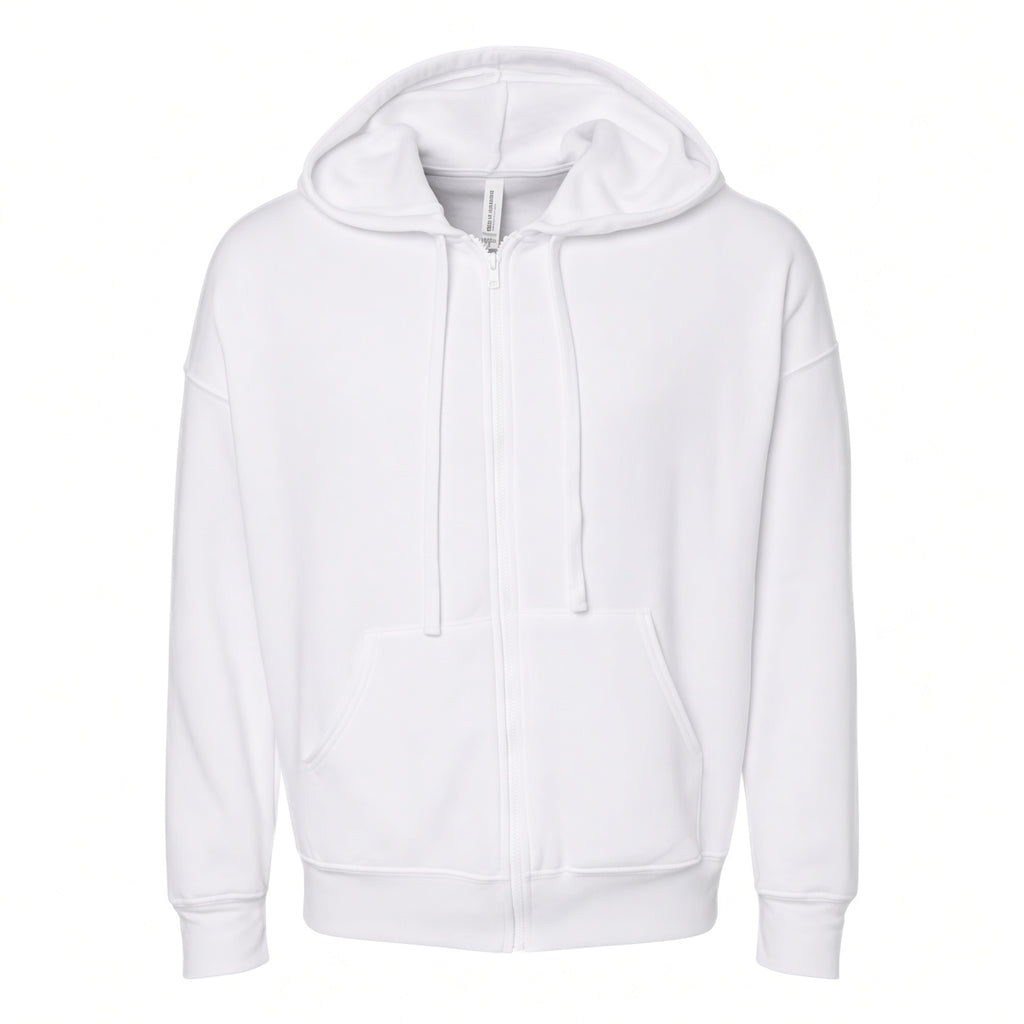 Classic Full-Zip Unisex Hoodie — Sponge Fleece Sweatshirt - Bella + Canvas 3759