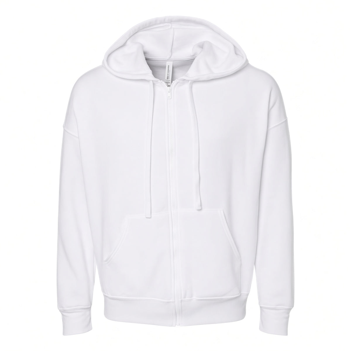 Classic Full-Zip Unisex Hoodie — Sponge Fleece Sweatshirt - Bella + Canvas 3759