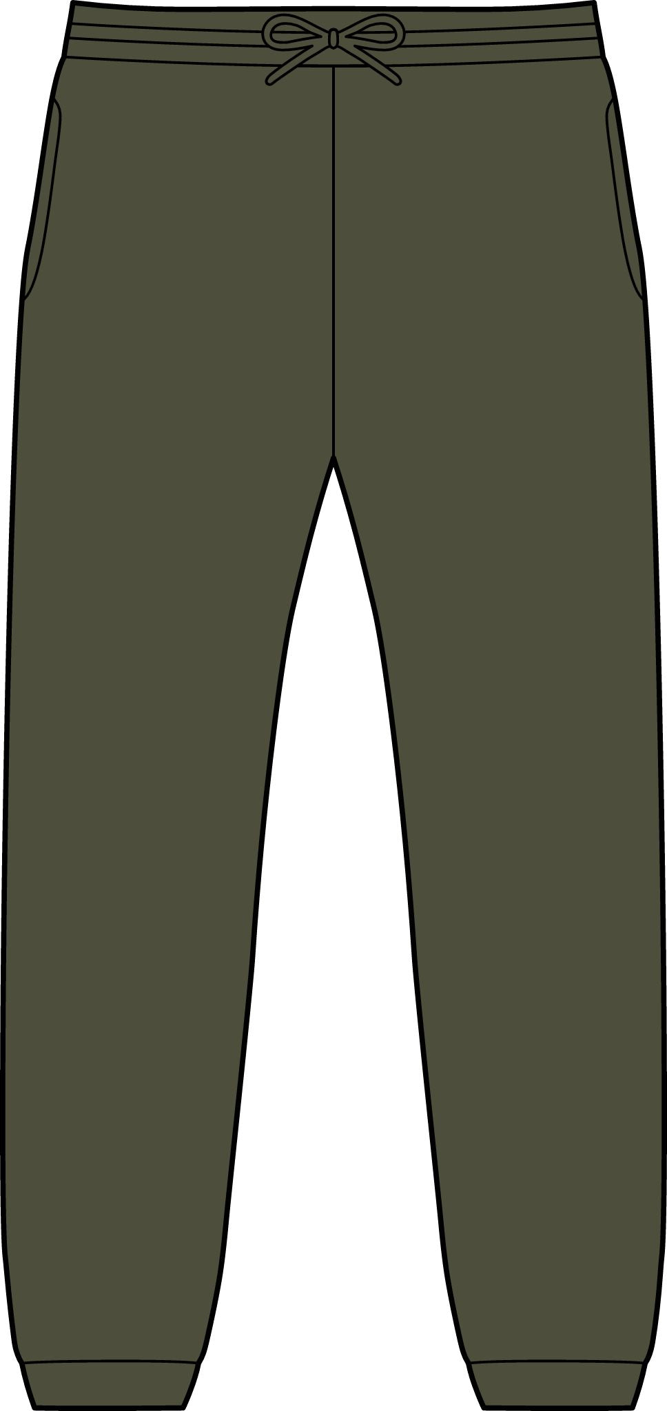 Flyer Joggers — Minimal Curved Text Side Pocket Sweatpants- Stanley Stella SXU006