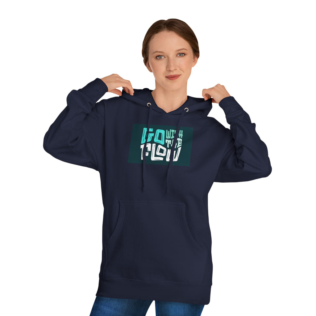 Go With The Flow Hoodie – Graphic Relaxed-Fit Pullover- Lane Seven LS 14001