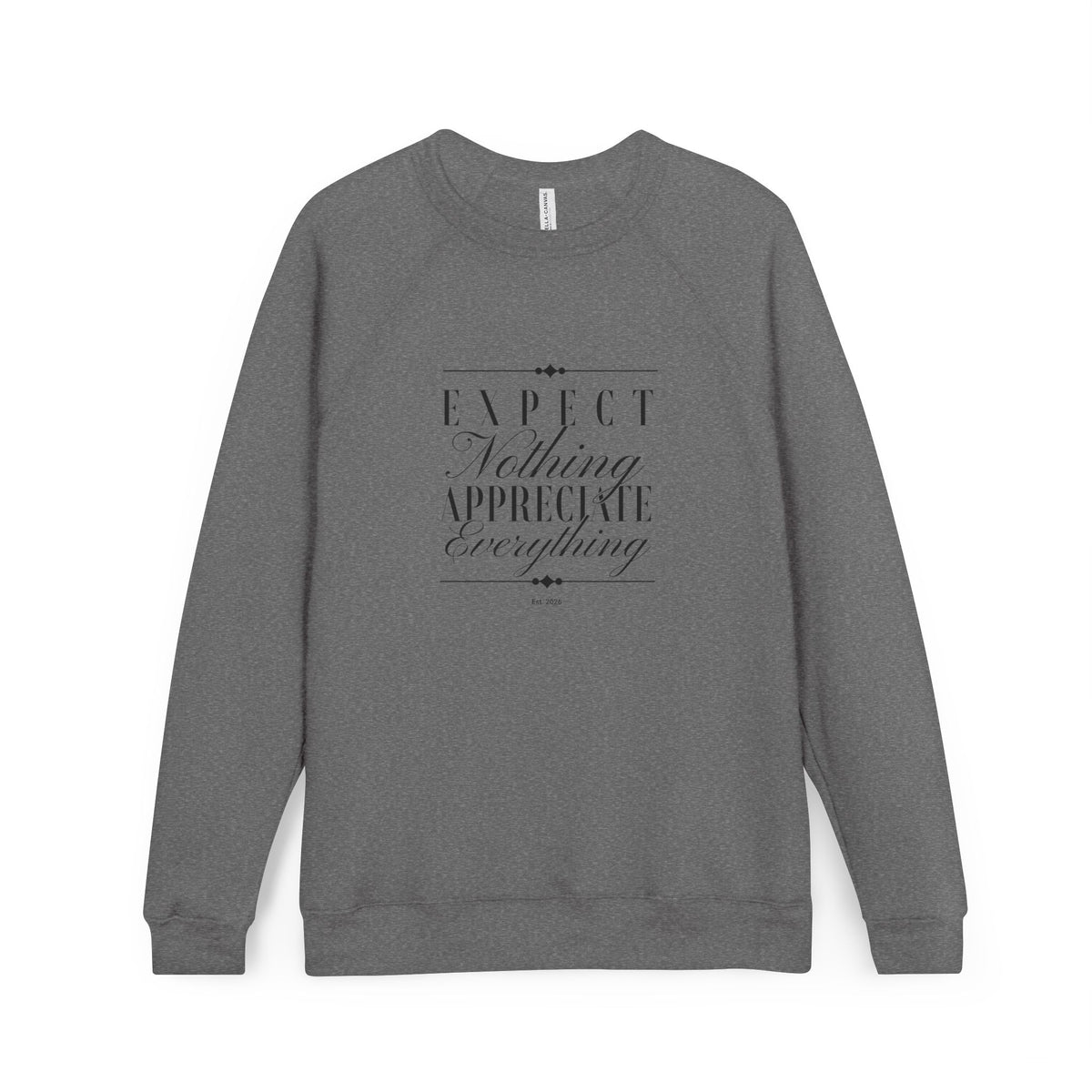 Eclipse Unisex Raglan Crewneck Sweatshirt — Bella + Canvas 3901