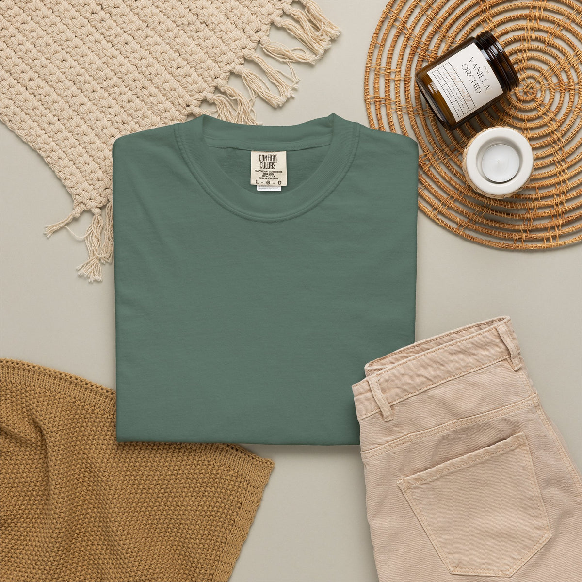 Premium Ring-Spun Heavyweight Garment-Dyed T-Shirt -Comfort Colors 1717