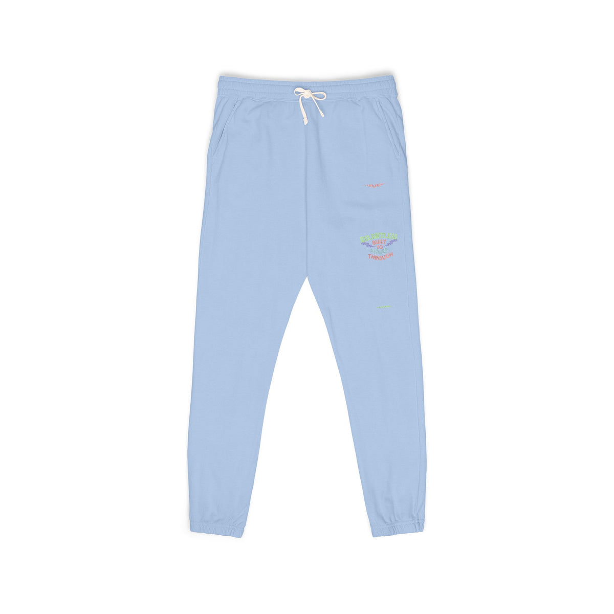 Charcoal 'Good Vibes' Graphic Sweatpants — Cozy Streetwear Joggers - Comfort Colors 1469