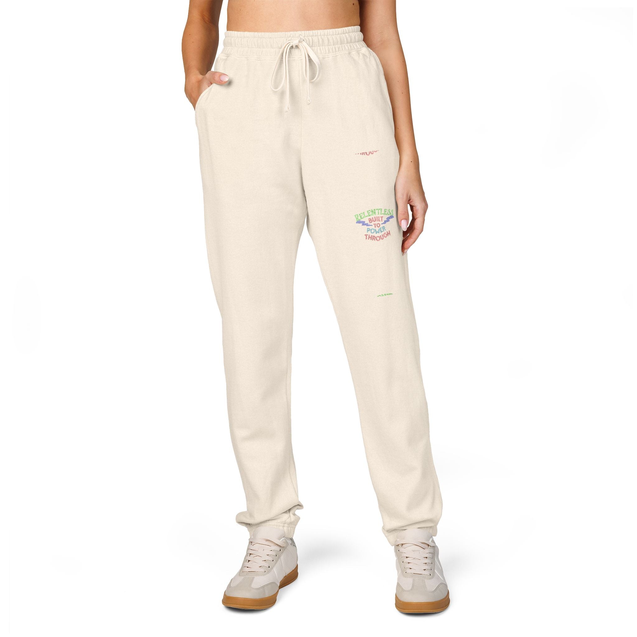Charcoal 'Good Vibes' Graphic Sweatpants — Cozy Streetwear Joggers - Comfort Colors 1469