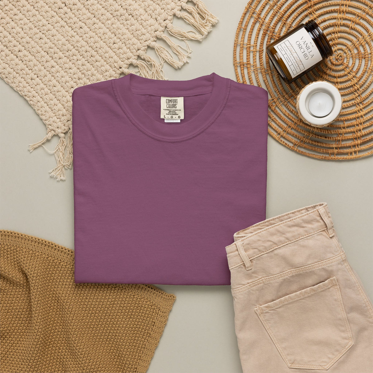 Premium Ring-Spun Heavyweight Garment-Dyed T-Shirt -Comfort Colors 1717