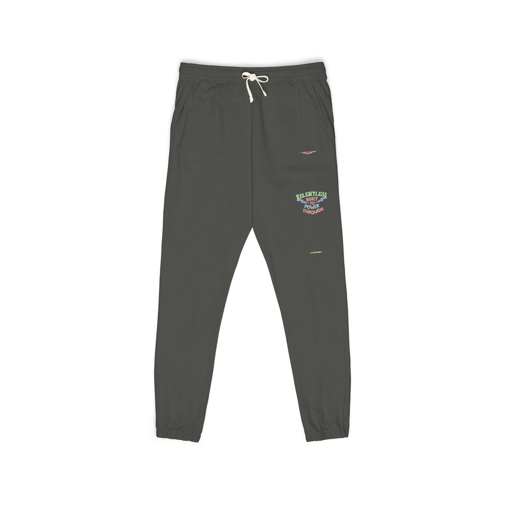Charcoal 'Good Vibes' Graphic Sweatpants — Cozy Streetwear Joggers - Comfort Colors 1469