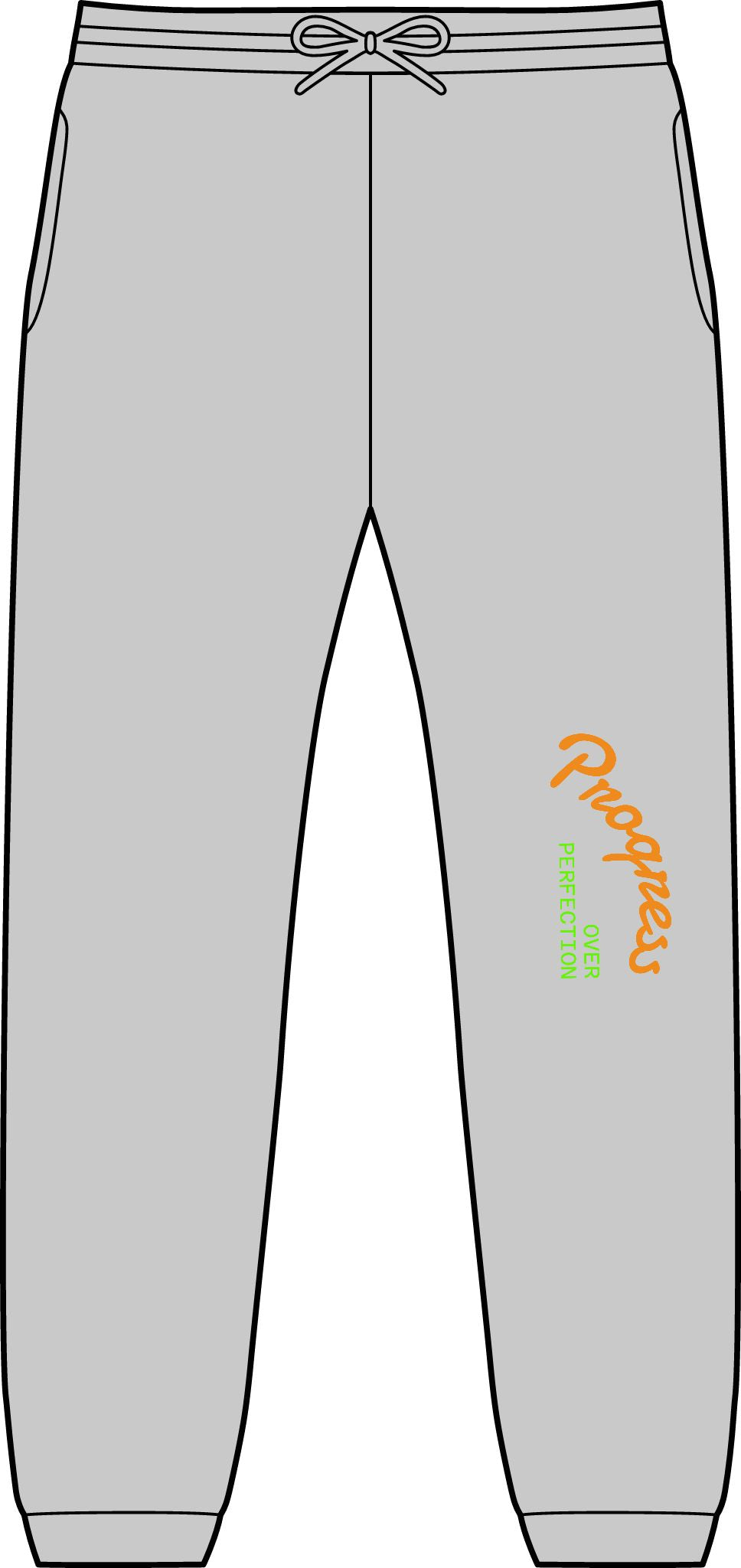 Flyer Joggers — Minimal Curved Text Side Pocket Sweatpants- Stanley Stella SXU006