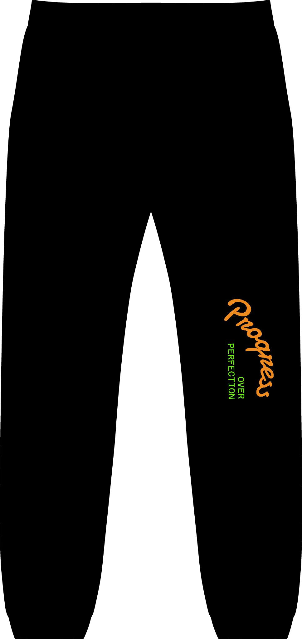 Flyer Joggers — Minimal Curved Text Side Pocket Sweatpants- Stanley Stella SXU006