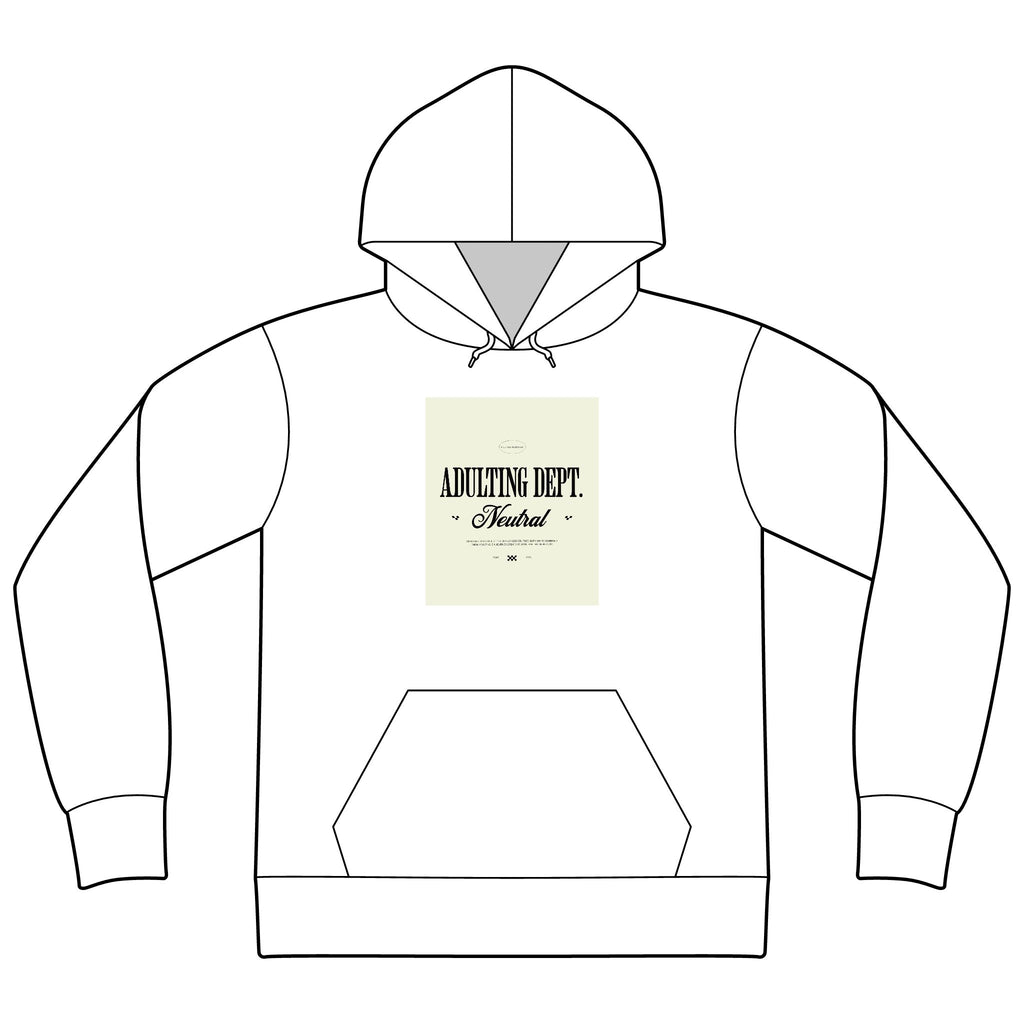 Express Yourself Hoodie — Minimal Center-Print Fleece Pullover
