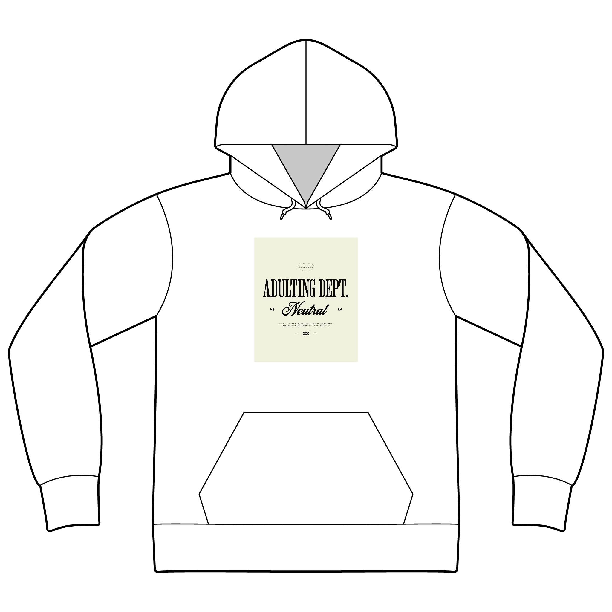 Express Yourself Hoodie — Minimal Center-Print Fleece Pullover