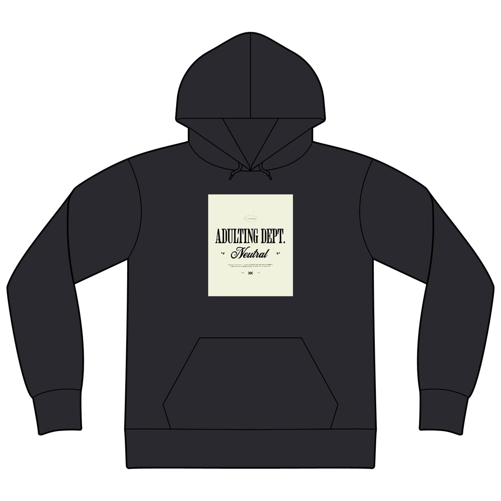 Express Yourself Hoodie — Minimal Center-Print Fleece Pullover