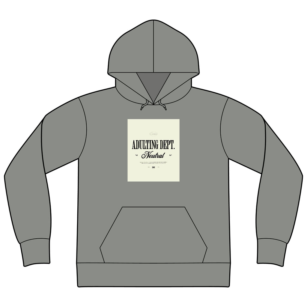 Express Yourself Hoodie — Minimal Center-Print Fleece Pullover