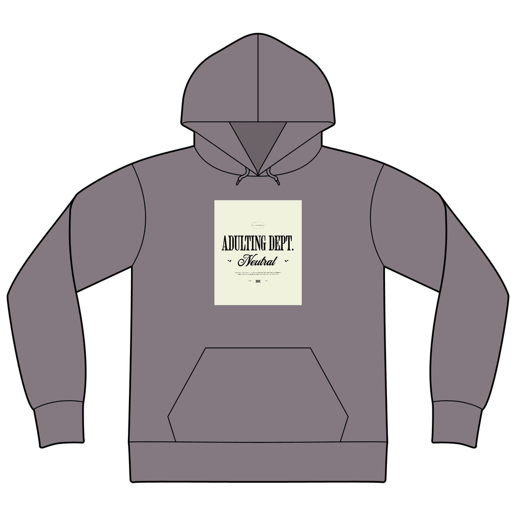 Express Yourself Hoodie — Minimal Center-Print Fleece Pullover