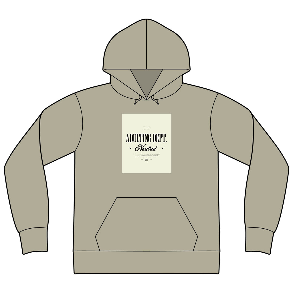Express Yourself Hoodie — Minimal Center-Print Fleece Pullover