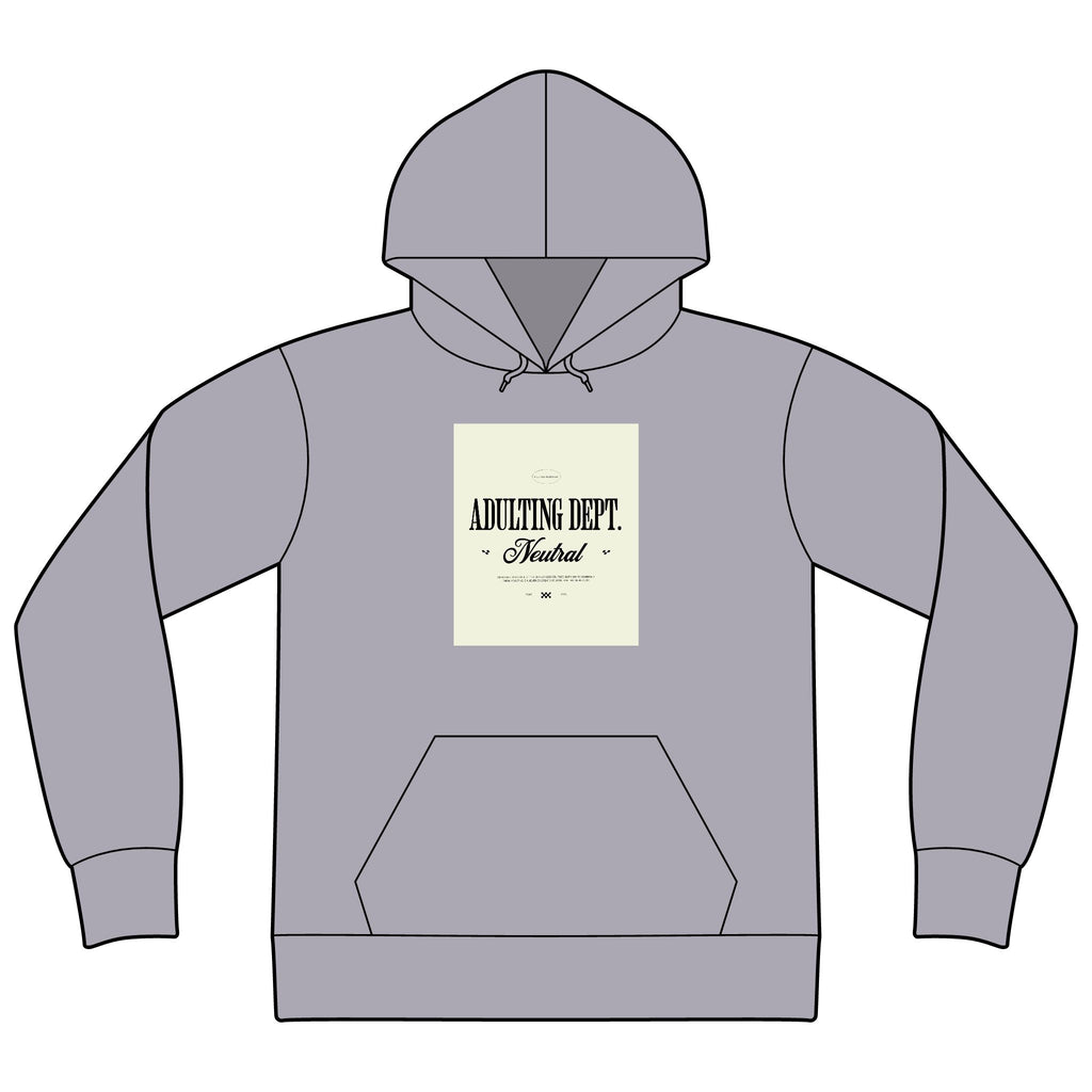 Express Yourself Hoodie — Minimal Center-Print Fleece Pullover