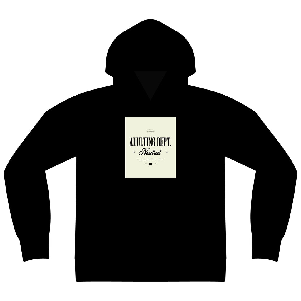 Express Yourself Hoodie — Minimal Center-Print Fleece Pullover