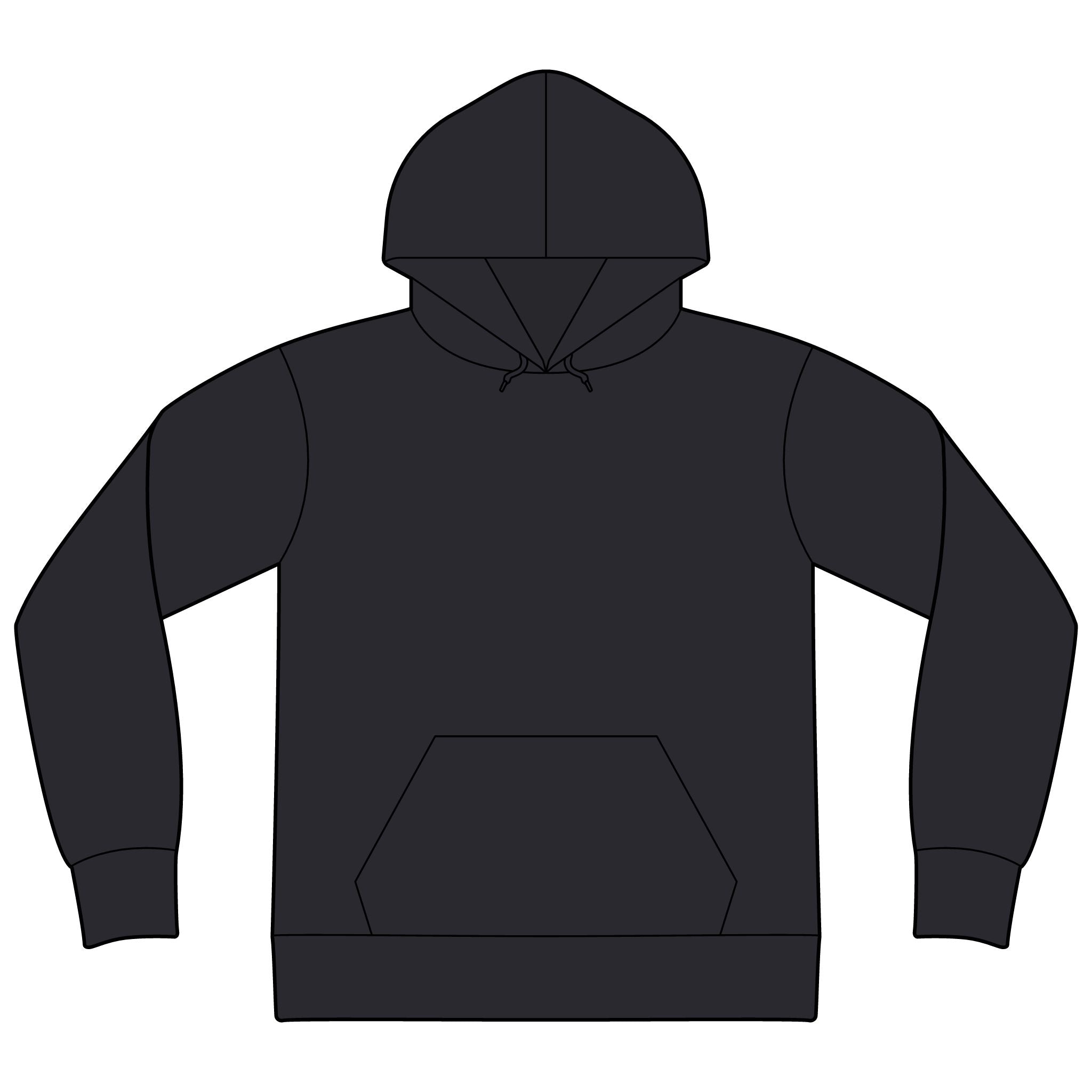 Express Yourself Hoodie — Minimal Center-Print Fleece Pullover