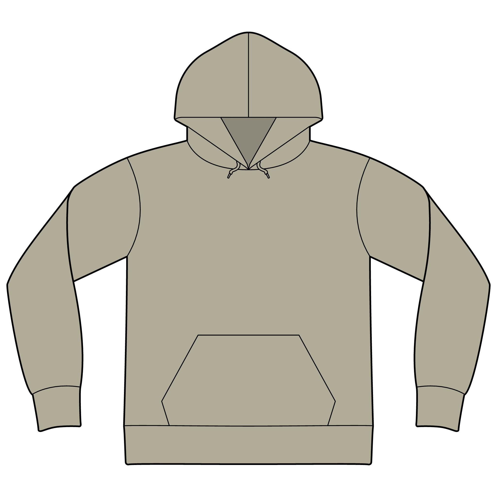 Express Yourself Hoodie — Minimal Center-Print Fleece Pullover