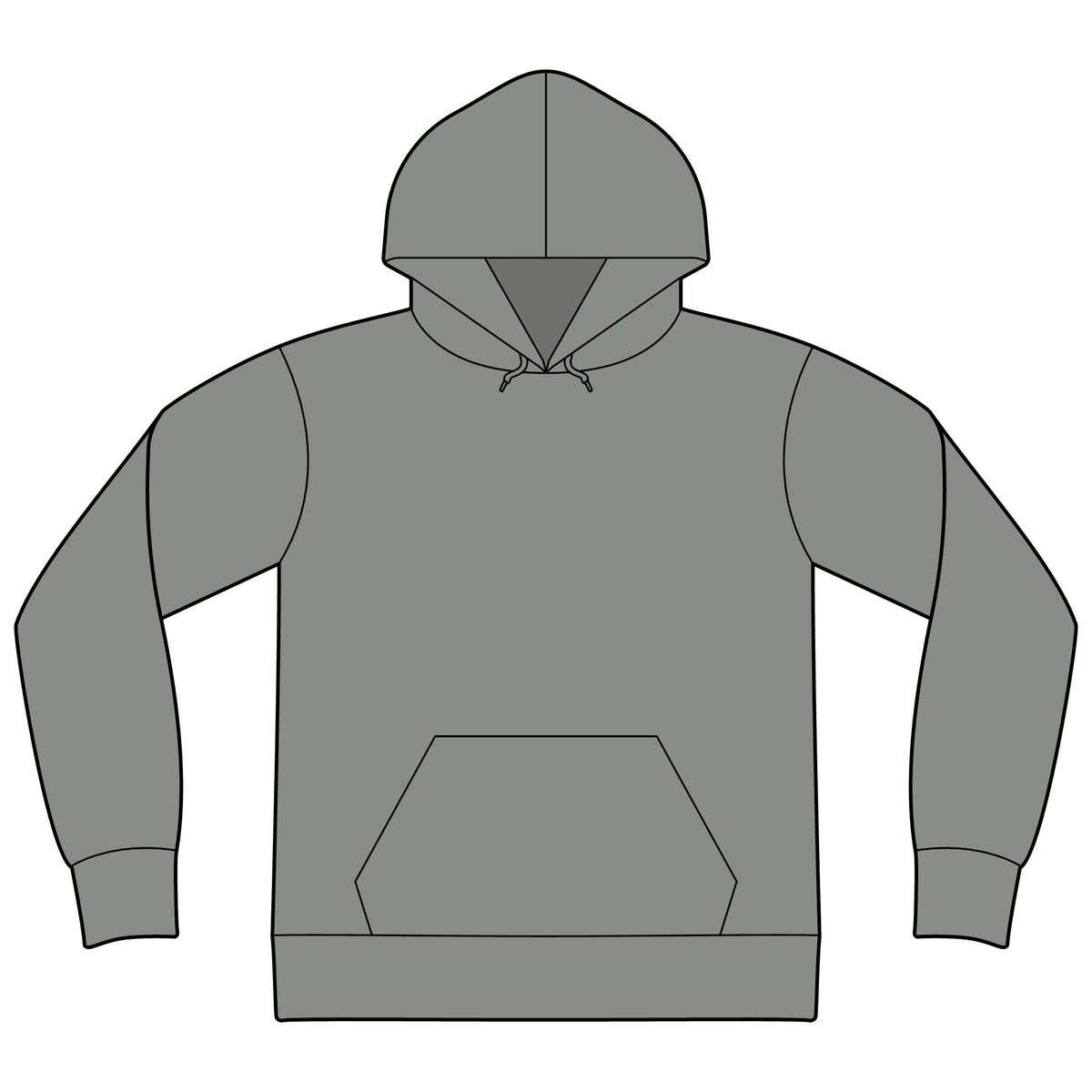 Express Yourself Hoodie — Minimal Center-Print Fleece Pullover
