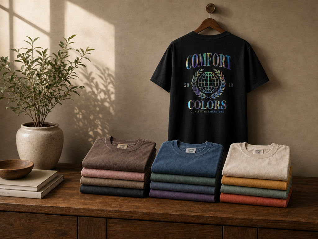 Premium Ring-Spun Heavyweight Garment-Dyed T-Shirt -Comfort Colors 1717