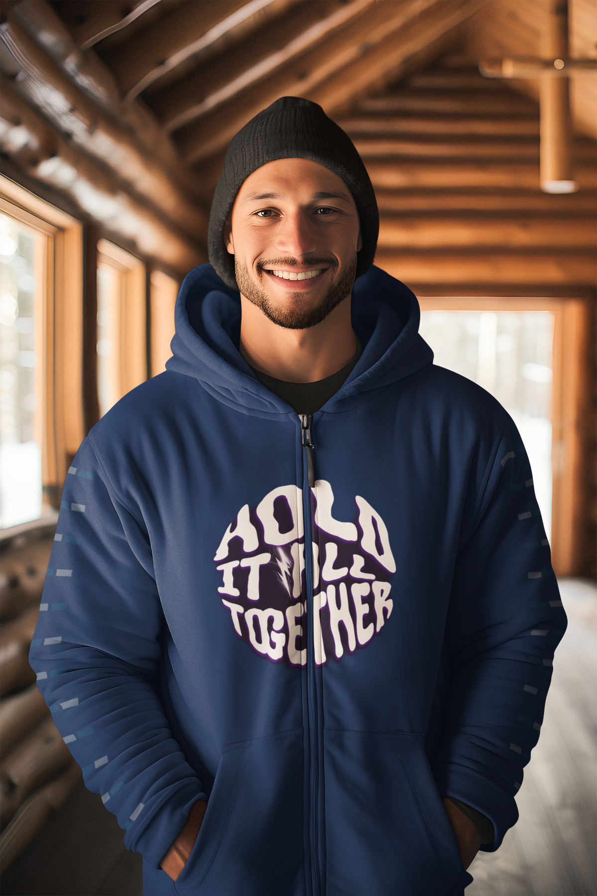 Eclipse Unisex Midweight Full Zip Hoodie  - Lane Seven LS 14003