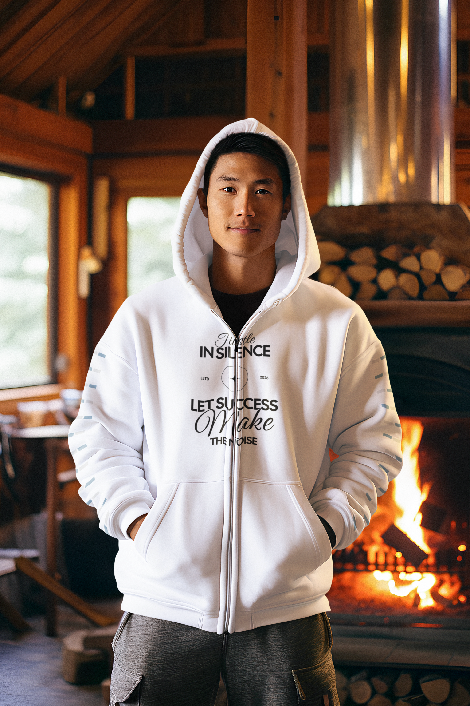 Eclipse Unisex Full Zip Midweight Hoodie — Gildan 18600
