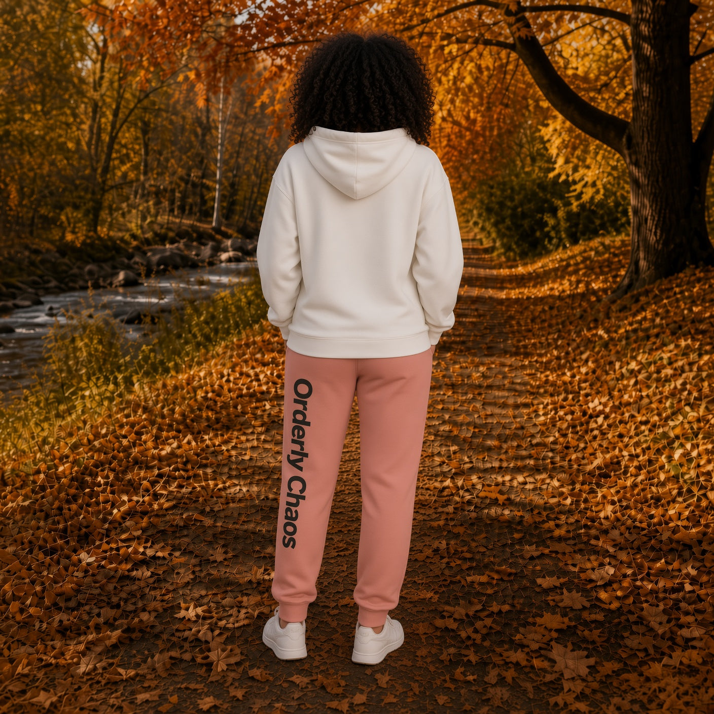 Sweatpants — 'We Grind So Hard' Minimal Side Script Cozy Joggers - Bella + Canvas 4737