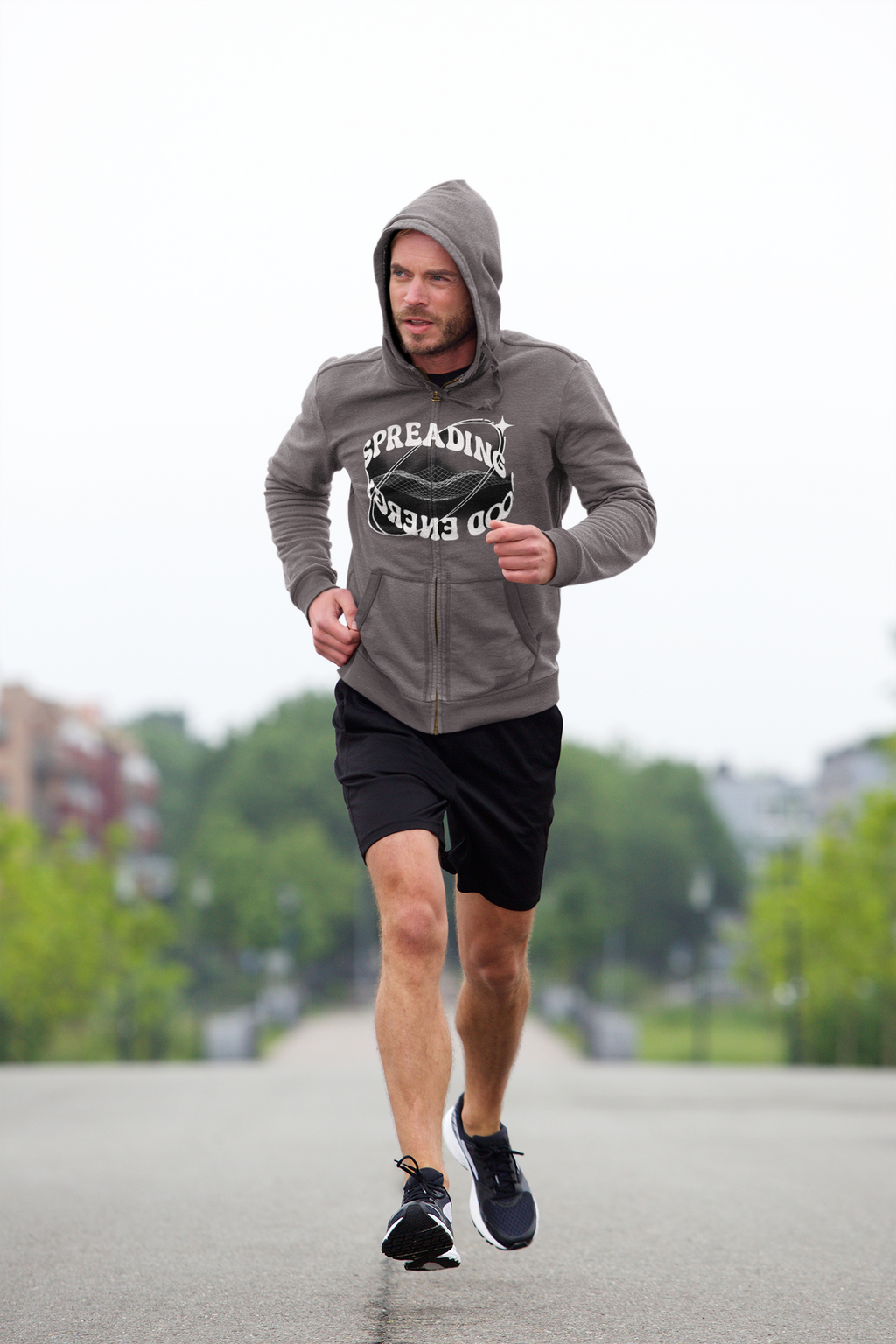 Classic Full-Zip Unisex Hoodie — Sponge Fleece Sweatshirt - Bella + Canvas 3759