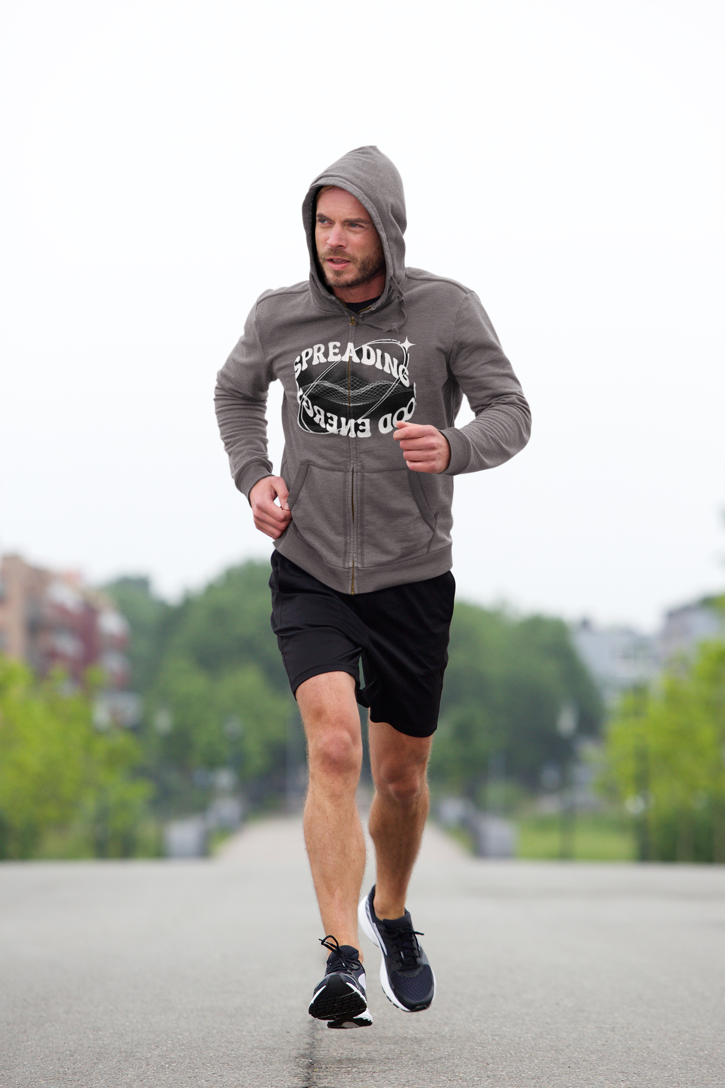 Classic Full-Zip Unisex Hoodie — Sponge Fleece Sweatshirt - Bella + Canvas 3759